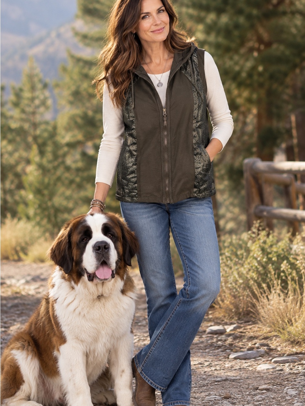 MonoReno zip-front vest size large